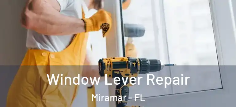  Window Lever Repair Miramar - FL